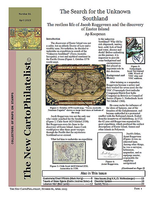 New Carto Philatelist Number 81 April 2023 Cover
