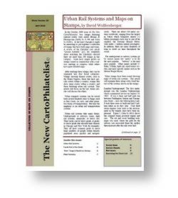 New CartoPhilatelist No. 29 April 2010