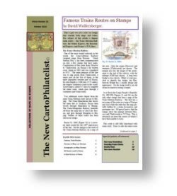 New CartoPhilatelist No. 31 October 2010